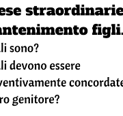 spese straordinarie mantenimento dei figli