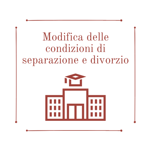 modifica delle condizioni di separazione e divorzio savignano forli cesena