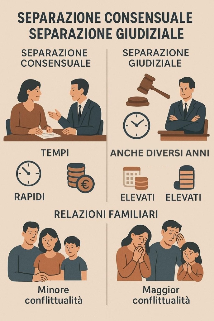 separazione consensuale o giudiziale