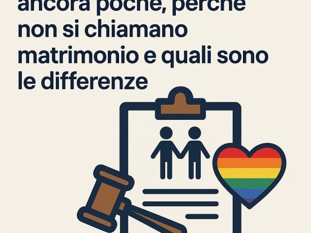 Unioni civili: quali sono le differenze con il matrimonio