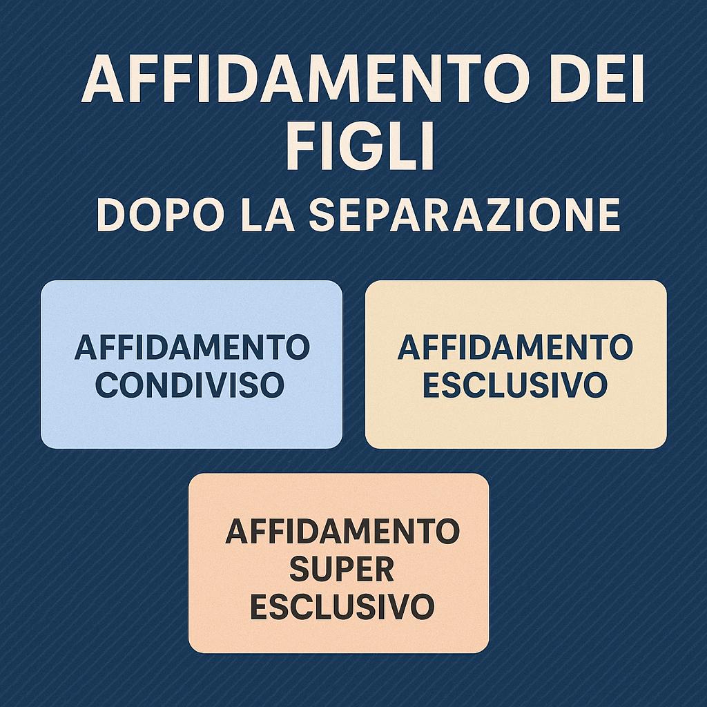 affidamento dei figli dopo la separazione