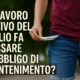 il lavoro estivo del figlio fa cessare l'obbligo del mantenimento