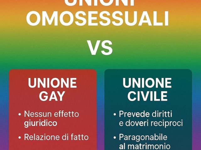 Unioni omosessuali e unioni civili: differenze e tutele legali