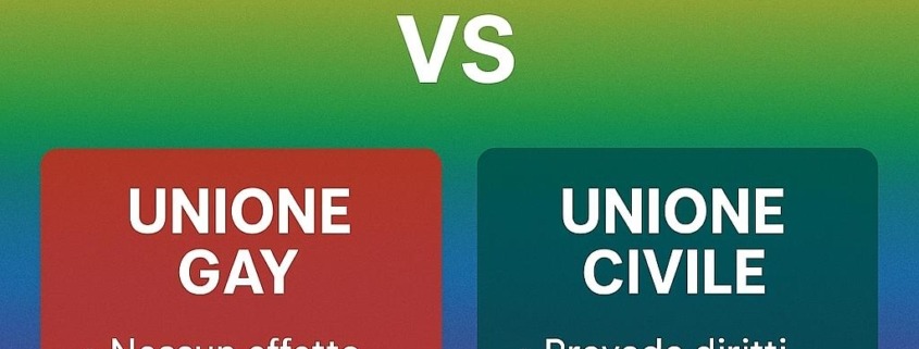 unioni omosessuali e unioni civili
