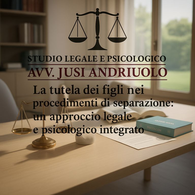 La tutela dei figli nei procedimenti di separazione: un approccio legale e psicologico integrato
