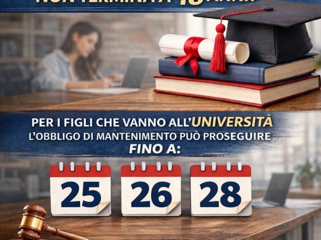 Mantenimento figli maggiorenni: quando finisce?