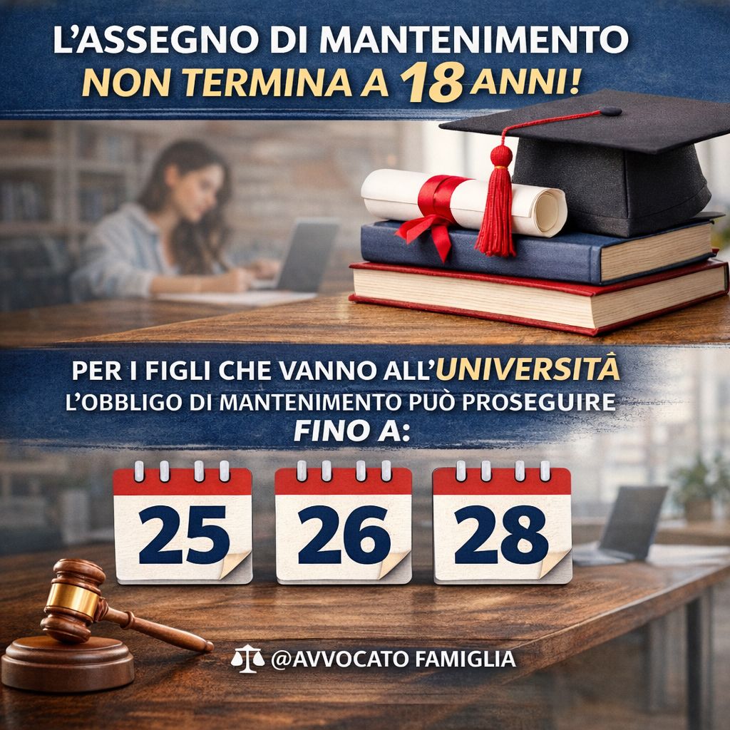 mantenimento figli maggiorenni